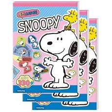 스누피 귀여운 미니 스티커북 3P 다꾸 폰꾸 스꾸 데코, 본상품