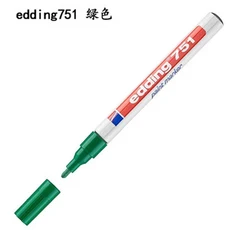 글로스 페인트 마커 다색 원형 팁 1-2mm 유리 자갈 목재 플라스틱용 펜 2PCs/로트 751, 06 004