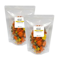 [제주산지 발송] JEJU 제주 마리골드 꽃차 메리골드 꽃송이 MARIGOLD 100%, 30g, 2개