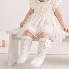 마롤로뜨 유아용 리본 레이스 니삭스