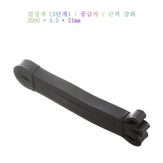 전신 홈트레이닝 저항밴드 운동밴드 탄력밴드 1-5단계, 1개, 검정색-3단계