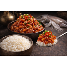 (마른총각) 쫄깃한 밥도둑 국내가공 고급 양념오징어젓갈, 1개, 500g