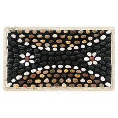 에코벨 자갈 지압 돌매트 꽃길 40 x 60 cm, 혼합색상, 1개