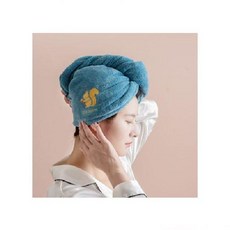 마이크로화이버 드라이 헤어타월 1겹 2개, 핑크