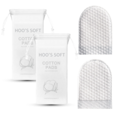 후스소프트 골무형 순면 엠보싱 손가락 핑거 화장솜, 2개, 75매입