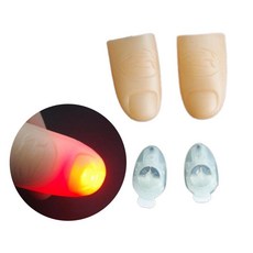 엄지손가락 불빛마술 매직이벤트 2Px2세트/ 캠핑 파티용 눈속임, 빨강, 1개