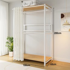 조립식 스탠드옷걸이 행거 커튼가림 80 C화이트 원룸, 22 커튼 C타입100 45 200 높이높이깔끔 심플화