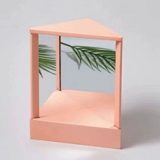 진실의 거울 남이보는 테이블 내얼굴 좌우 반전 크 탁상, 반전 없이 [남의 눈에 비친 내 모습]_라이트핑크