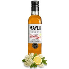 마이어 프리미엄 시나몬 플럼 시럽 경력에 빛나는 천연 텐 프리 리얼 과일 16.9단위단위온스 커피 칵테일 인공 첨가물 1팩, Elderflower, 16.9 Fl 단위oz Pack of 1, 946ml