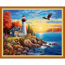 초보자를 위한 레드싱 스탬핑 크로스 키트 자수 다양한 패턴 스타터 DIY 프린트 바늘 포인트 11CT - 피콕 플라워 16x20 인치, Arts patterns17, 1개