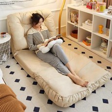 자취방쇼파 1인 좌식 접이식 침대 베드 낮은, 8. 라이트그레이90CM