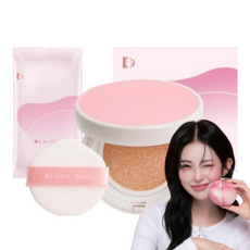 블랑디바 글로우 온 쿠션 본품 13g + 리필13g 세트, 19호 포슬린 (본품+리필), 1개, 19호 포슬린