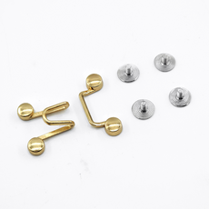 요술 단추 매직 치마고리 나사형 허리 줄이기 조절 청바지 수선 후크, D0250. 골드, 1세트