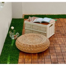 문고리닷컴 아카시아 원목마루 조립식 데크타일 조립마루 9슬롯 월넛색상, 40개, 9슬롯 월넛