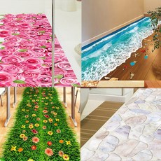 포인트스티커 천장 시트지 북유럽 셀프 기숙사 벽장식 야광 디자인 입체스티커, 1_해변스티커, 1_매우 크다