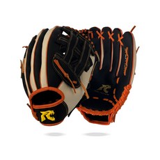 류 스타트 라인업 올라운드 PVC 야구글러브 입문용, 1개, 외야-아이보리/오렌지(12.5인치)