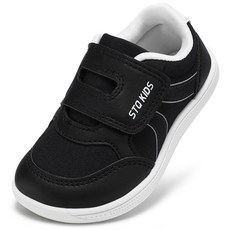 STQ 유아 넓은 발가락 박스 맨발 신발 남아 여아 운동화 아동 테니스화 유치원 방수 가벼운 편안한 학습 걷기 신발 달리기 야외 활동 신발