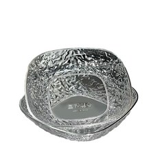 House 輕奢透明波浪紋吐骨碟, 2個裝 輕奢白 最佳化加厚防摔, 1個