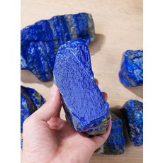 천연 청금석 원석 인테리어 장식품 수집용 소품 디스플레이용 홈데코 크리스탈 장식품, 약 200g 1~2개