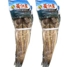 청정 북어포 제사포 제수포 명태100프로 전기건조, 2개, 중사이즈 (1마리 당 약40cm/약40g 이상)