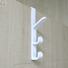 자취생 도어행거 공간활용 이동식 수납걸이 문걸이행거 화장실옷걸이 모자걸이 도어걸이 행거용품, 5단-화이트, 1