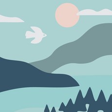 취미생활 하모니아트 DIY 유화그리기 푸른산 세트 20x20, 본상품