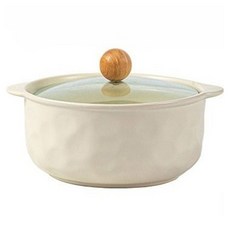 Tiger Pavilion 파스텔톤 세라믹 양수냄비, 1개, 크림화이트, 16.5cm