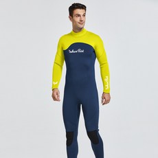 5mm 連體潛水服 男 加厚保暖 深潛 冬泳衣 分體拉鏈 防曬水母服