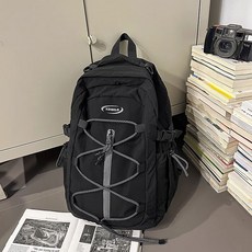 戶外雙肩包大容量徒步運動揹包登山包男生通勤書包女大學生電腦包, 黑色大號