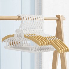 아카시아봉봉 아동용 4단계 길이조절 만능 논슬립 옷걸이, 옐로우, 15개