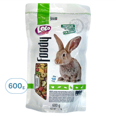 LOLO 營養滿分寵物兔主食, 600g, 多種優質穀物，富含蛋白質, 1袋