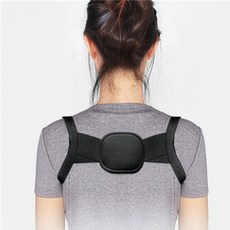 말린 어깨 지지 밴드 교정기 재활운동기구, 블랙(M)