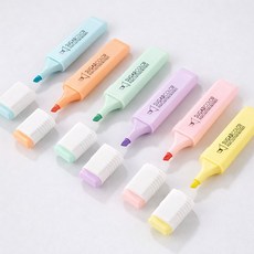 와이스토리 마카롱 파스텔 형광펜 6색세트, 1셋트(6색)