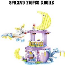 여아용 공주 문 성 인형 빌딩 블록 장난감 Fc3505 270 개, 01 paper manual