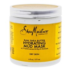 Shea Moisture 하이드레이팅 머드 마스크 로우 시어 버터 177ml, 1개, 1개입