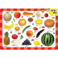 새콤달콤 과일과 채소(21pcs), 아이키움북