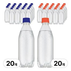 라인바싸 탄산수 플레인+자몽, 40개, 500ml