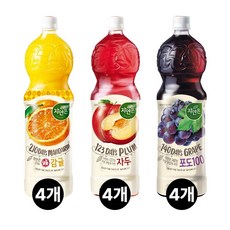웅진 자연은 1.5L 감귤 포도 자두 / 4페트씩 총 12페트 과일주스 혼합, 1개