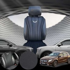 벤츠 GLA45 AMG (M133) 차량용 간편 장착 디엘 라인 시트 커버 블랙 1개
