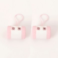 1+1 뜨개질 카운터 스티치 마커, 2개, 핑크