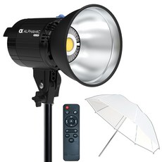 알파믹 ML120 스튜디오 방송 촬영 지속광 조명 스탠드 엄브렐러 세트, ML120FU, 1개