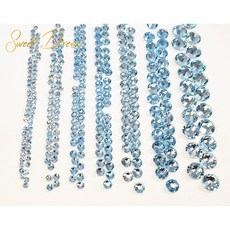 碎冰藍玻璃閃鑽美甲貼鑽 1440顆平底亮面玻璃水鑽 美甲設計鑽飾, 1個, 碎冰藍ss08【1440顆】