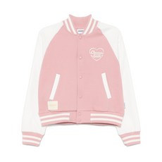 초콜릿 로고 자수 봄버 재킷