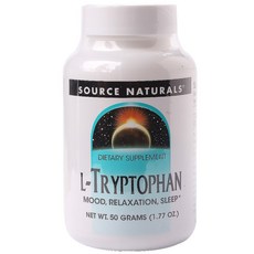 SOURCE NATURALS L-色氨酸粉末, 50克, 1個