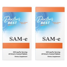 Doctor's Best SAM-e 200mg 無麩質素食片, 2個, 60顆