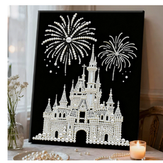 [캬오유] 진주 DIY 보석십자수 붙이기 장식 그림 그리기, 성 불꽃(30*40), 1개