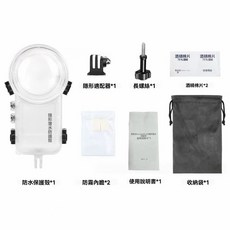 全隱形潛水殼 適用於 Insta360 X5 深度40米防水保護殼, X4 全透明隱形防水殼