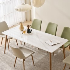 타볼라 노르딕 통세라믹 6인용 식탁 테이블 1800(의자 미포함), 마블화이트