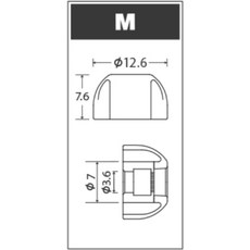 AZLA SednaEarfit Xelastec II 溫感變形耳塞 MS 尺寸, 1個, M號*1對【現貨】破壞袋出貨
