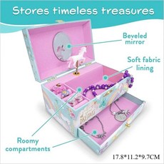 뮤직 박스 함 생일 크리스마스 선물, 1개, 7. 녹색